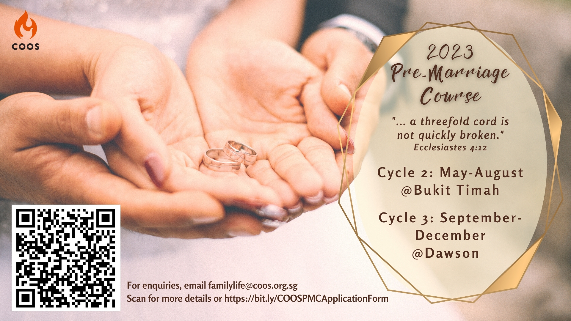 Church Of Our Saviour Singapore PRE MARRIAGE COURSES